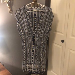 Charlotte Russe cap sleeve cinch waist dress.